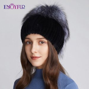 pompom skull beanies